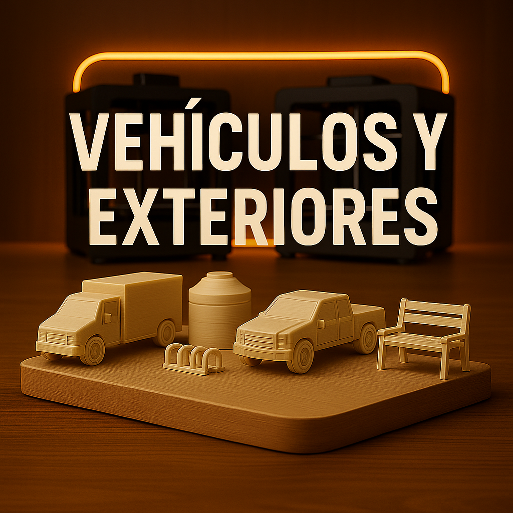 Muebles de Vehículos y Exterior a Escala para Maquetas