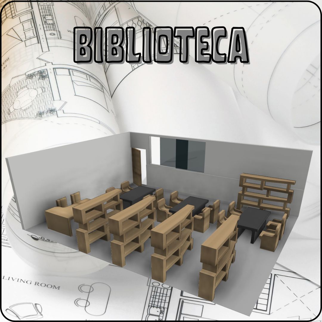 FULL KIT MUEBLES ESCUELA: ESCALA 1:100