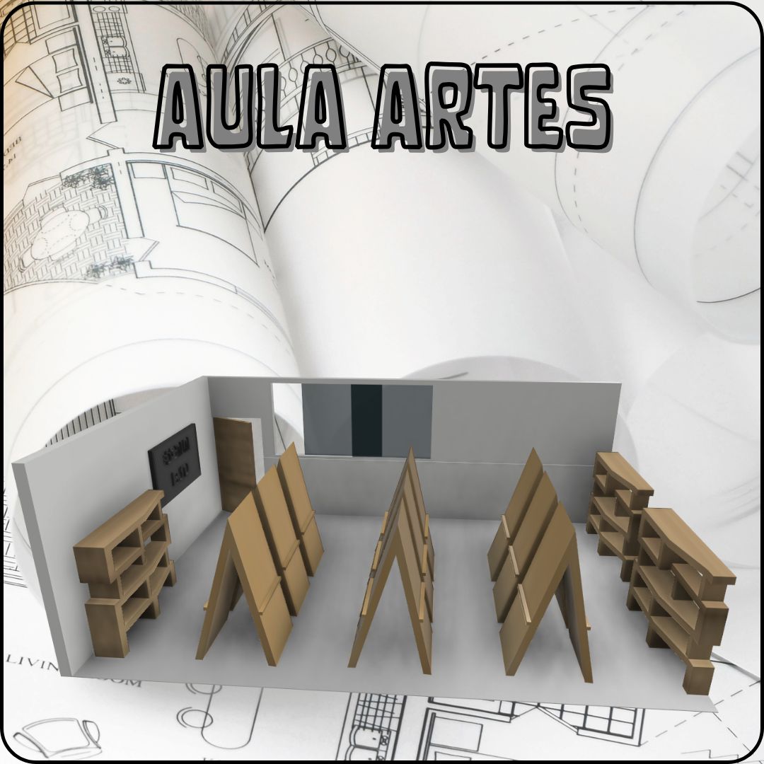 FULL KIT MUEBLES ESCUELA: ESCALA 1:100
