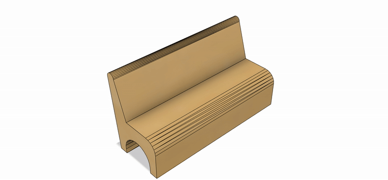 Set de BANCA 2 a Escala para Maquetas – 5 Piezas