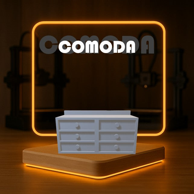 Set de CÓMODA a Escala para Maquetas – 2 Piezas