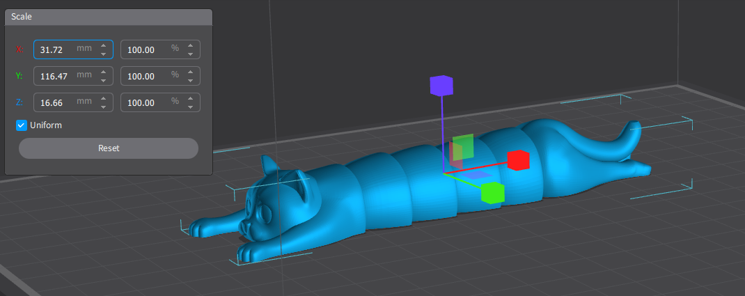 Gato Articulado 3D Flexible – Figura Impresa en 3D Anti Estrés