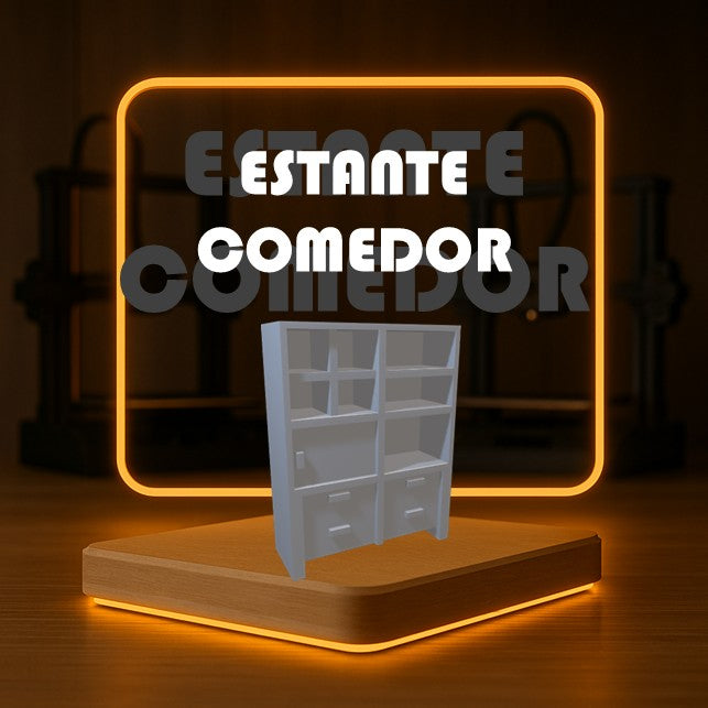 Set de ESTANTE COMEDOR a Escala para Maquetas – 2 Piezas