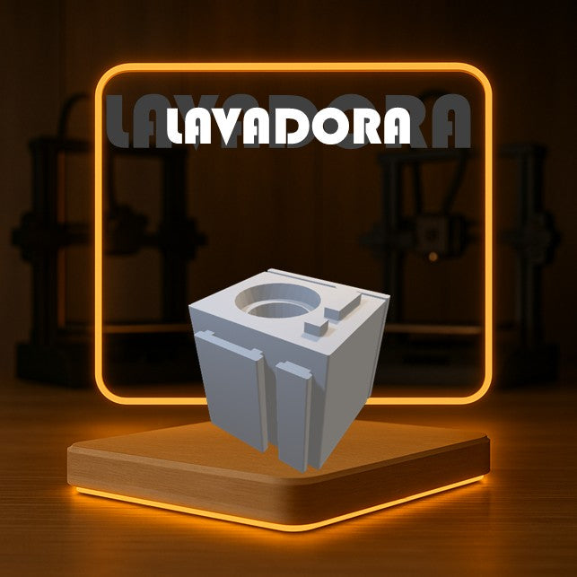 Set de LAVADORA a Escala para Maquetas – 2 Piezas