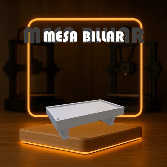 Set de MESA BILLAR a Escala para Maquetas – 1 Pieza