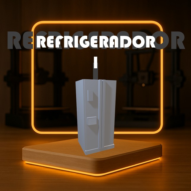 Set de REFRIGERADOR 1 a Escala para Maquetas – 2 Piezas