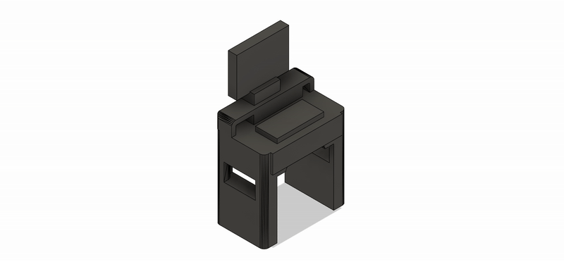 Set de ESCRITORIO ESTUDIANTE COMPUTADORA a Escala para Maquetas – 5 Piezas