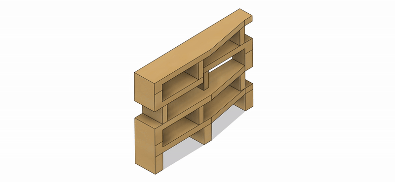 Set de ESTANTE LIBRERO 2 a Escala para Maquetas – 3 Piezas