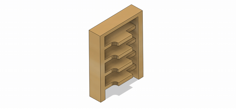 Set de ESTANTE LIBRERO 3 a Escala para Maquetas – 3 Piezas