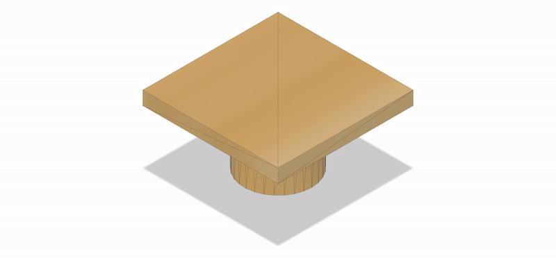 Set de MESA CENTRO CUADRADA a Escala para Maquetas – 2 Piezas