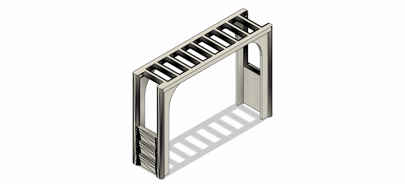 Set de PASAMANOS a Escala para Maquetas – 2 Piezas