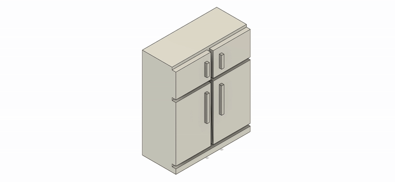 Set de REFRIGERADOR 2 a Escala para Maquetas – 1 Pieza