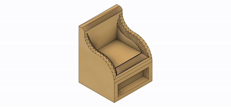 Set de SILLÓN 1 a Escala para Maquetas – 2 Piezas