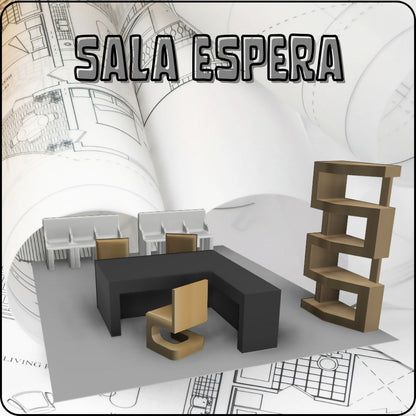 FULL KIT MUEBLES ESCUELA: ESCALA 1:100