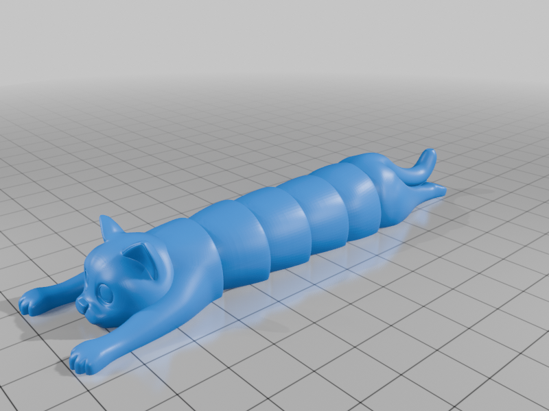 Gato Articulado 3D Flexible – Figura Impresa en 3D Anti Estrés