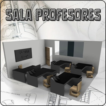 FULL KIT MUEBLES ESCUELA: ESCALA 1:100