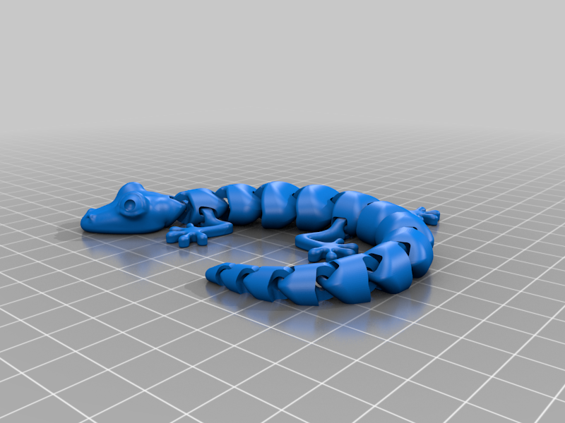Lizard Articulado Impreso en 3D | Figura Flexible Decorativa y Anti Estrés
