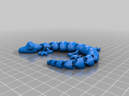 Lizard Articulado Impreso en 3D | Figura Flexible Decorativa y Anti Estrés