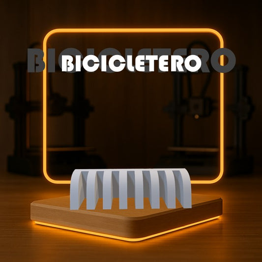 Set de BICICLETERO a Escala para Maquetas – 5 Piezas