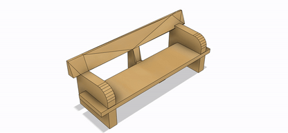 Set de BANCA 1 a Escala para Maquetas – 5 Piezas