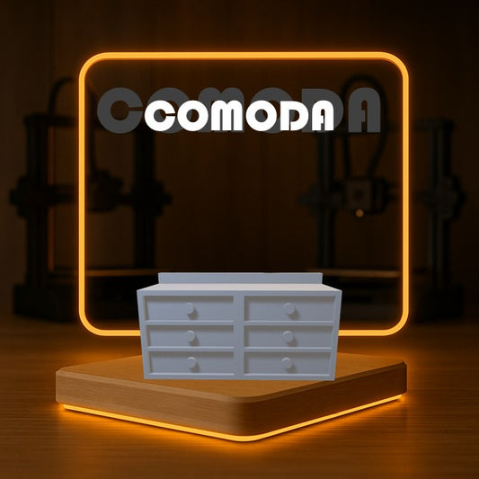 Set de CÓMODA a Escala para Maquetas – 2 Piezas