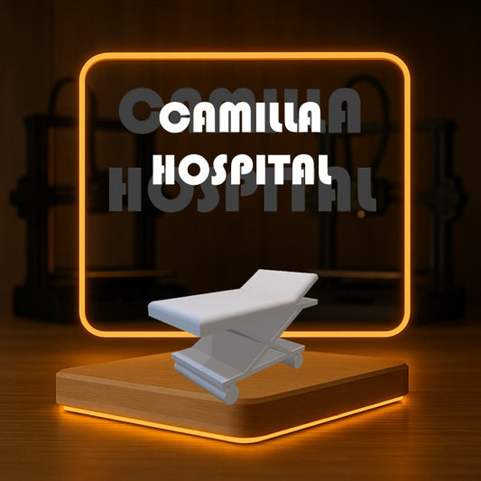 Set de CAMILLA HOSPITAL a Escala para Maquetas – 2 Piezas