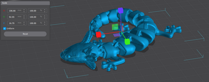 Lizard Articulado Impreso en 3D | Figura Flexible Decorativa y Anti Estrés
