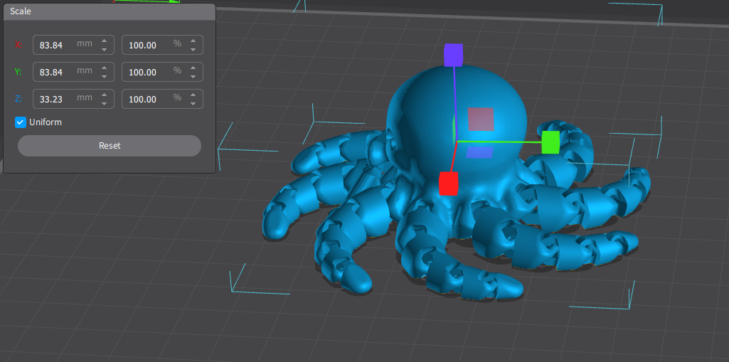 Pulpo Articulado 3D Flexible – Figura Impresa en 3D Anti Estrés