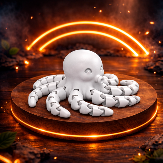 Pulpo Articulado 3D Flexible – Figura Impresa en 3D Anti Estrés