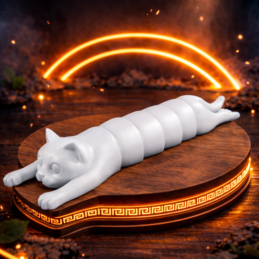 Gato Articulado 3D Flexible – Figura Impresa en 3D Anti Estrés