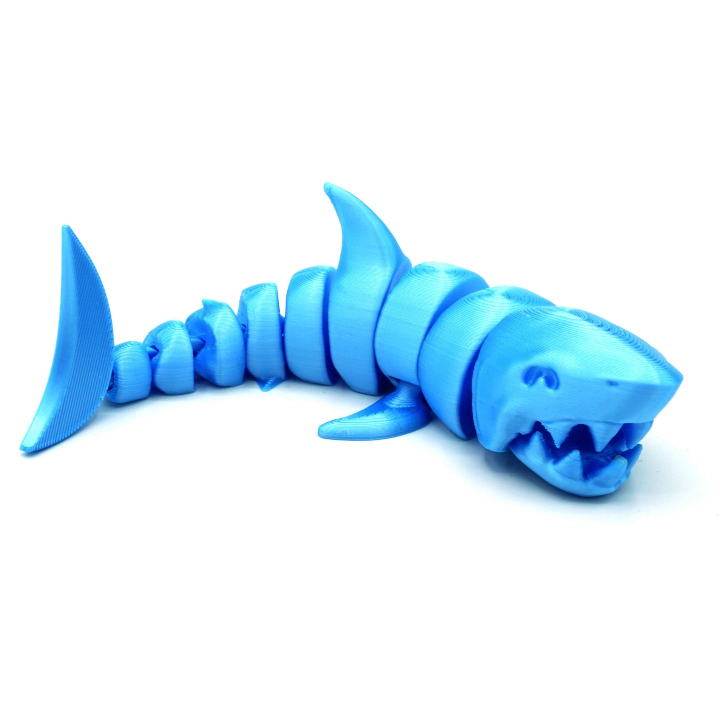 Tiburón Articulado 3D Flexible – Figura Impresa en 3D Anti Estrés