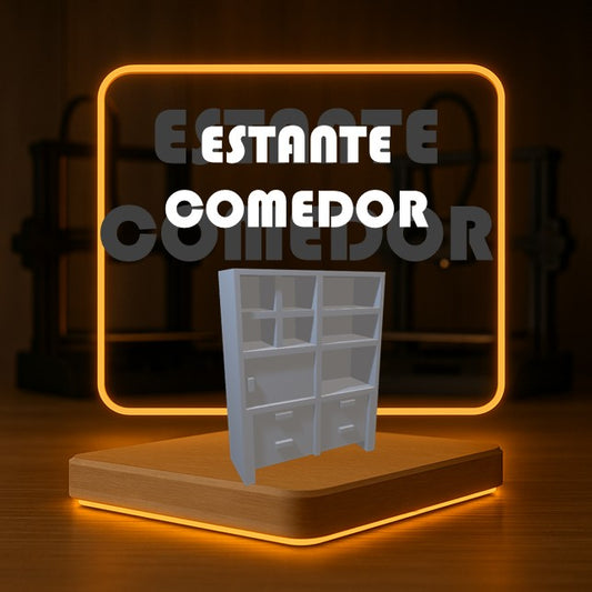 Set de ESTANTE COMEDOR a Escala para Maquetas – 2 Piezas