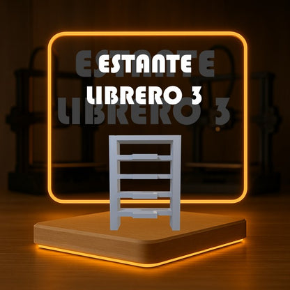 Set de ESTANTE LIBRERO 3 a Escala para Maquetas – 3 Piezas