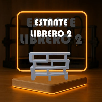 Set de ESTANTE LIBRERO 2 a Escala para Maquetas – 3 Piezas