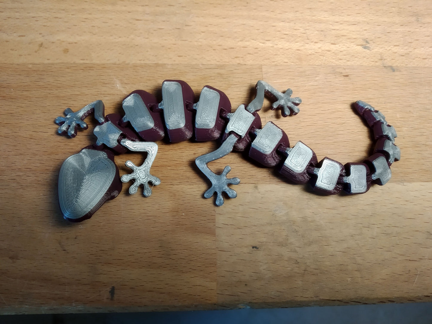 Lizard Articulado Impreso en 3D | Figura Flexible Decorativa y Anti Estrés
