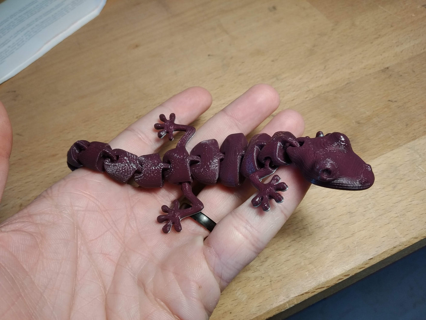 Lizard Articulado Impreso en 3D | Figura Flexible Decorativa y Anti Estrés