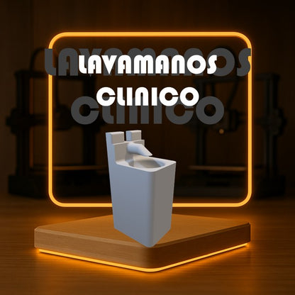 Set de LAVAMANOS CLÍNICO a Escala para Maquetas – 2 Piezas