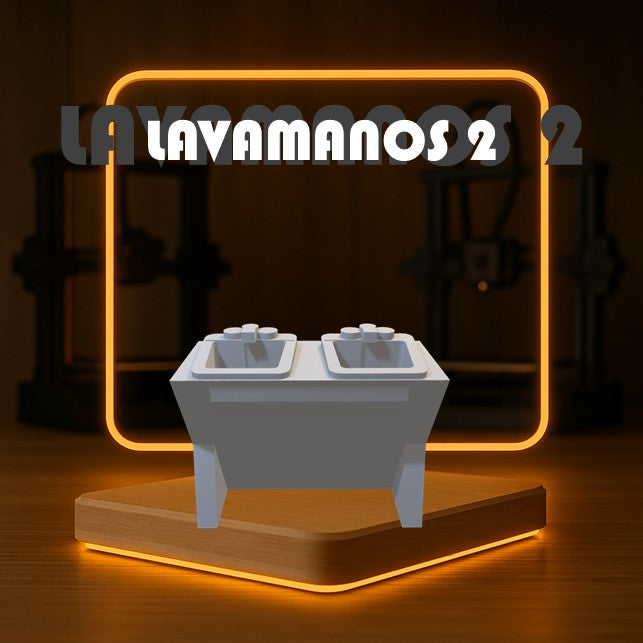 Set de LAVAMANOS 2 a Escala para Maquetas – 2 Piezas