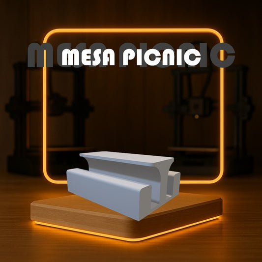 Set de MESA PICNIC a Escala para Maquetas – 2 Piezas