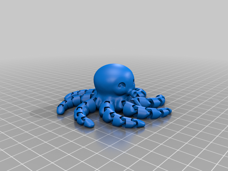 Pulpo Articulado 3D Flexible – Figura Impresa en 3D Anti Estrés
