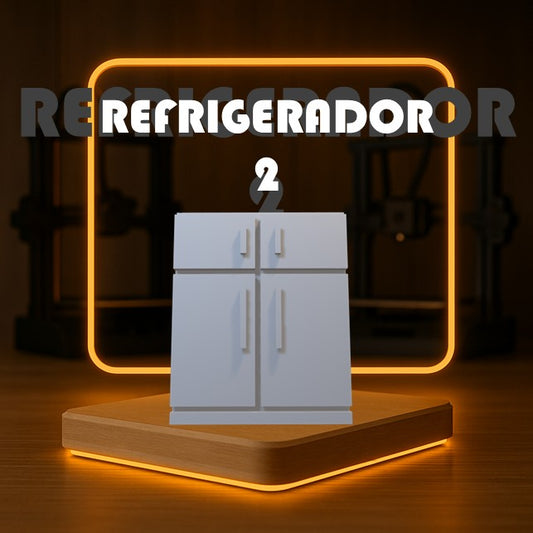 Set de REFRIGERADOR 2 a Escala para Maquetas – 1 Pieza