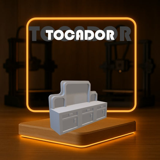 Set de TOCADOR a Escala para Maquetas – 2 Piezas