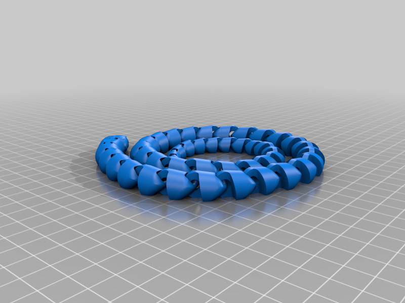 Serpiente Articulada Impresa en 3D | Modelo Flexible de Gran Tamaño - Anti Estrés