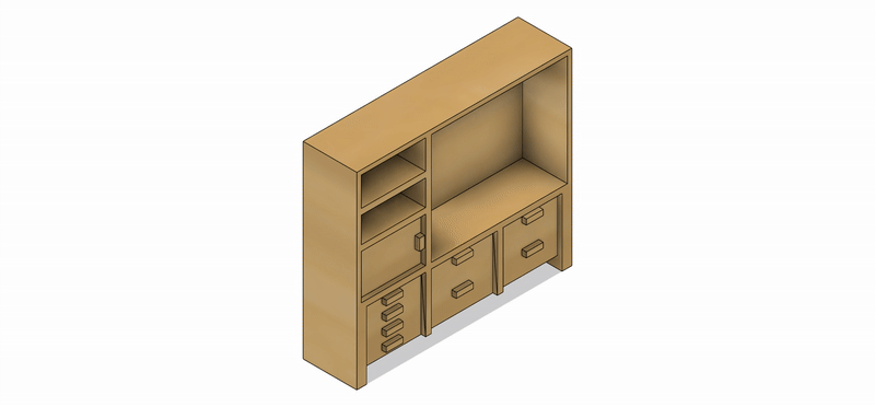 Set de MUEBLE SALA a Escala para Maquetas – 2 Piezas