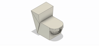 Set de WC a Escala para Maquetas – 3 Piezas